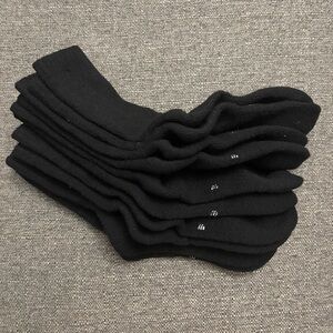 NWOT Women’s Merino Wool Thick Black Socks, 5-pack